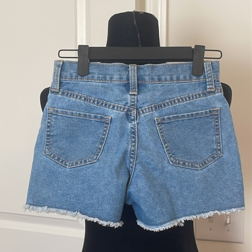 2 Pairs of Old Navy Adjustable Denim Shorts Size 8 - Picture 7 of 9